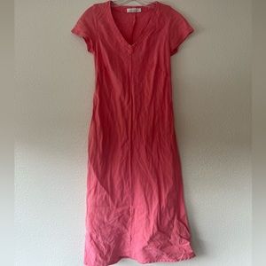 Cut Loose 100% Linen Pink Dress Size Small